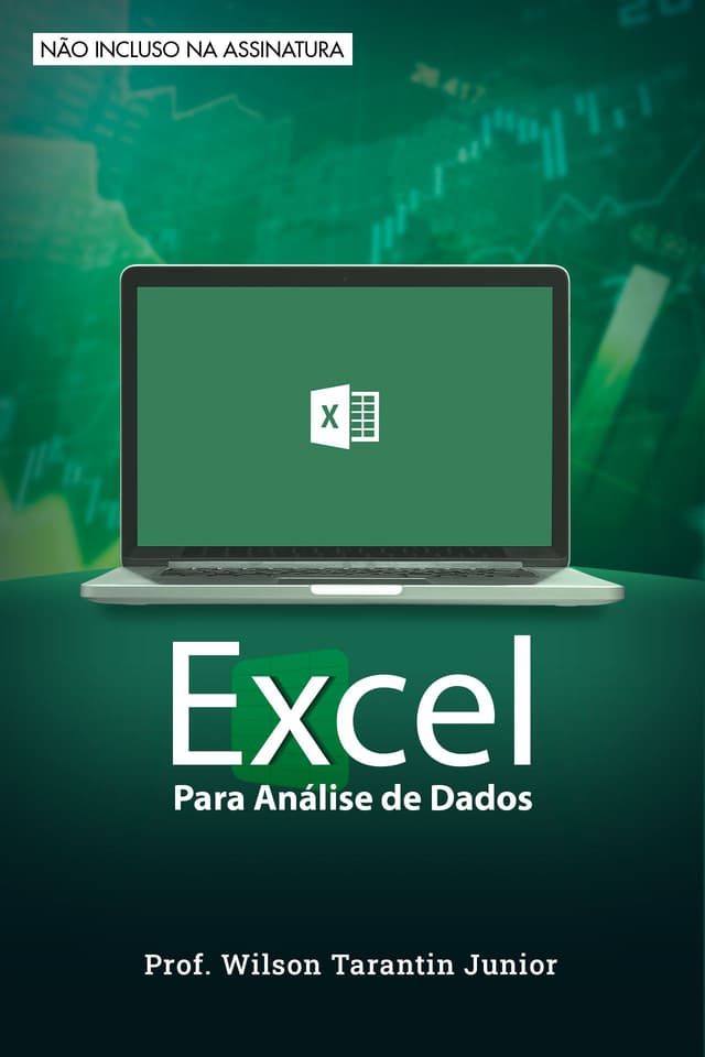 Capa do curso Excel para análise de dados
