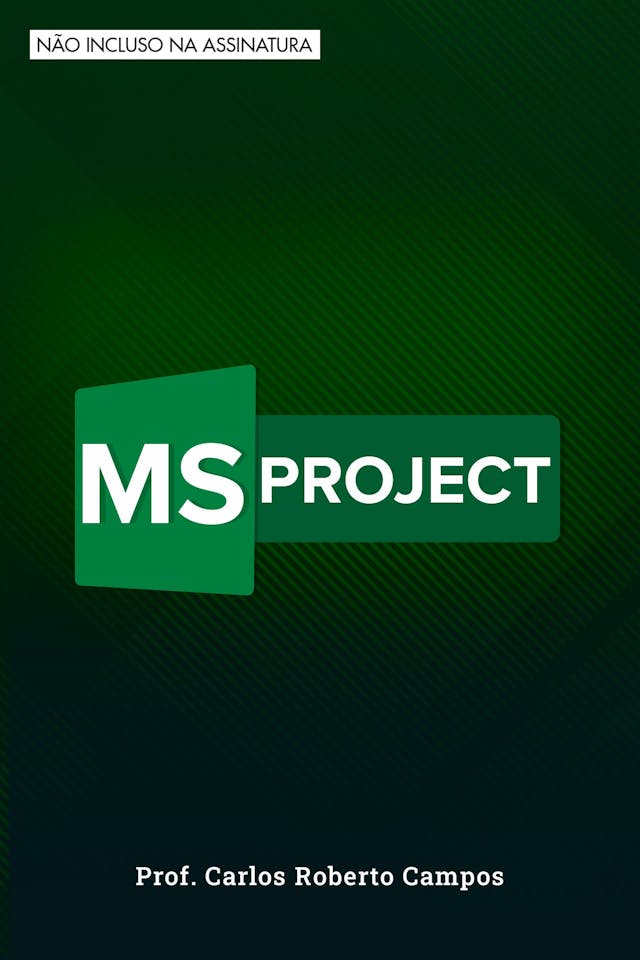 Capa do curso MS Project